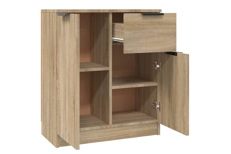 beBasic Senkit 2 kpl Sonoma-tammi 60x30x70 cm tekninen puu - Ruskea - Säilytys - Säilytyskalusteet - Senkki
