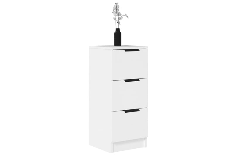 beBasic Senkit 2 kpl valkoinen 30x30x70 cm tekninen puu - Valkoinen - Säilytys - Säilytyskalusteet - Senkki