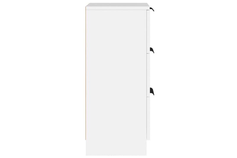 beBasic Senkit 2 kpl valkoinen 30x30x70 cm tekninen puu - Valkoinen - Säilytys - Säilytyskalusteet - Senkki