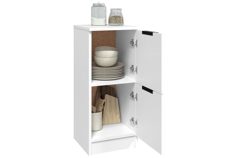 beBasic Senkit 2 kpl valkoinen 30x30x70 cm tekninen puu - Valkoinen - Säilytys - Säilytyskalusteet - Senkki