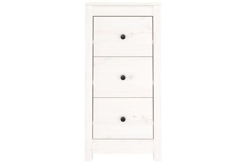 beBasic Senkit 2 kpl valkoinen 40x35x80 cm täysi mänty - Valkoinen - Säilytys - Säilytyskalusteet - Senkki
