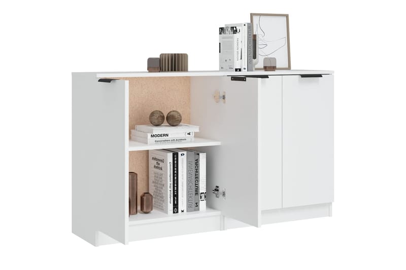 beBasic Senkit 2 kpl valkoinen 60x30x70 cm tekninen puu - Valkoinen - Säilytys - Säilytyskalusteet - Senkki