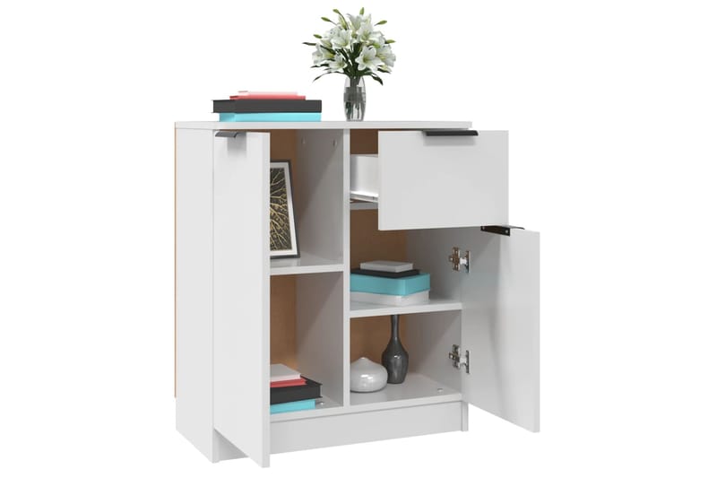 beBasic Senkit 2 kpl valkoinen 60x30x70 cm tekninen puu - Valkoinen - Säilytys - Säilytyskalusteet - Senkki