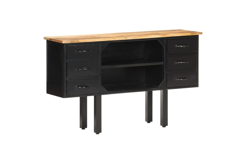 beBasic Senkki 110x30x65 cm täysi karkea mangopuu - Ruskea - Säilytys - Säilytyskalusteet - Senkki