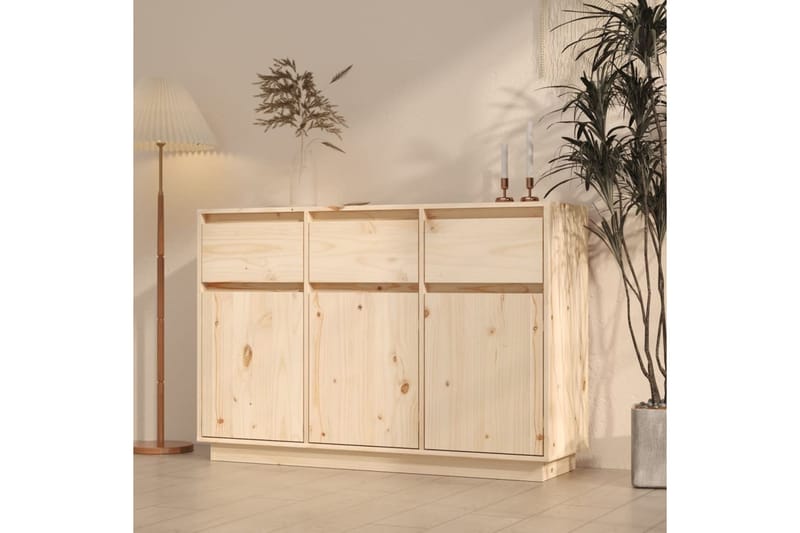 beBasic Senkki 110x34x75 cm täysi mänty - Ruskea - Säilytys - Säilytyskalusteet - Senkki