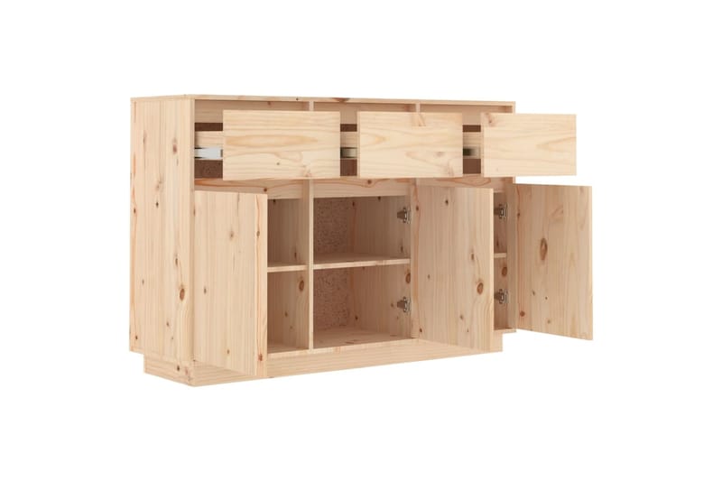beBasic Senkki 110x34x75 cm täysi mänty - Ruskea - Säilytys - Säilytyskalusteet - Senkki