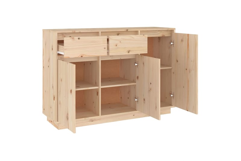 beBasic Senkki 110x34x75 cm täysi mänty - Ruskea - Säilytys - Säilytyskalusteet - Senkki