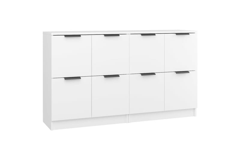 beBasic Senkki 2 kpl valkoinen 60x30x70 cm tekninen puu - Valkoinen - Säilytys - Säilytyskalusteet - Senkki