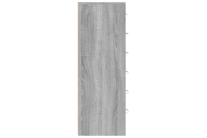 beBasic Senkki 6 laatikolla harmaa Sonoma 50x34x96 cm tekninen puu - Harmaa - Säilytys - Säilytyskalusteet - Lipasto