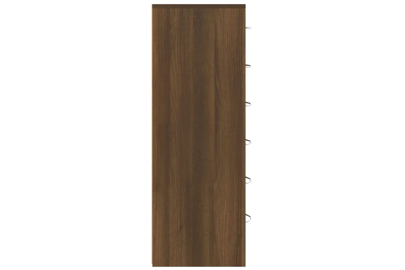 beBasic Senkki 6 laatikolla ruskea tammi 50x34x96 cm tekninen puu - Ruskea - Säilytys - Säilytyskalusteet - Lipasto
