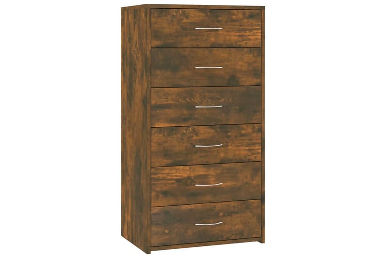 beBasic Senkki 6 laatikolla savutammi 50x34x96 cm tekninen puu - Ruskea - Säilytys - Säilytyskalusteet - Lipasto