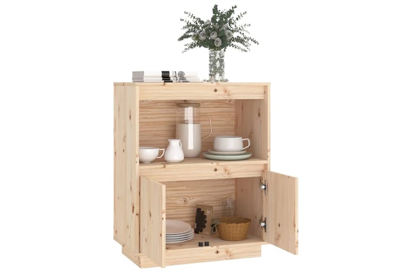 beBasic Senkki 60x34x75 cm täysi mänty - Ruskea - Säilytys - Säilytyskalusteet - Senkki