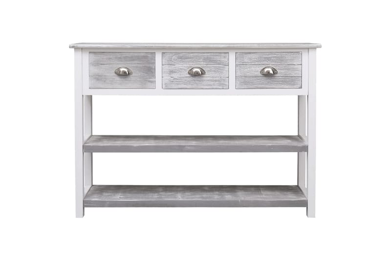 beBasic Senkki antiikinharmaa 108x30x76 cm täysi keisaripuu - Harmaa - Säilytys - Säilytyskalusteet - Senkki