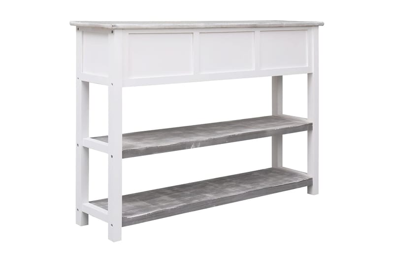 beBasic Senkki antiikinharmaa 108x30x76 cm täysi keisaripuu - Harmaa - Säilytys - Säilytyskalusteet - Senkki