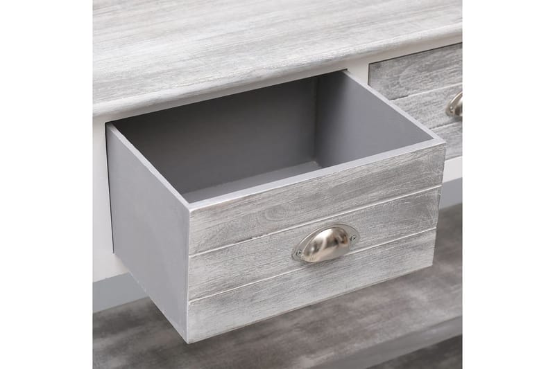 beBasic Senkki antiikinharmaa 108x30x76 cm täysi keisaripuu - Harmaa - Säilytys - Säilytyskalusteet - Senkki