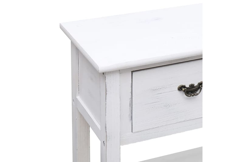 beBasic Senkki antiikinvalkoinen 108x30x76 cm täysi keisaripuu - Valkoinen - Säilytys - Säilytyskalusteet - Senkki