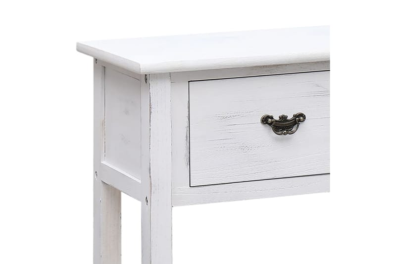beBasic Senkki antiikinvalkoinen 108x30x76 cm täysi keisaripuu - Valkoinen - Säilytys - Säilytyskalusteet - Senkki