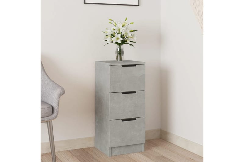 beBasic Senkki betoninharmaa 30x30x70 cm tekninen puu - Harmaa - Säilytys - Säilytyskalusteet - Senkki