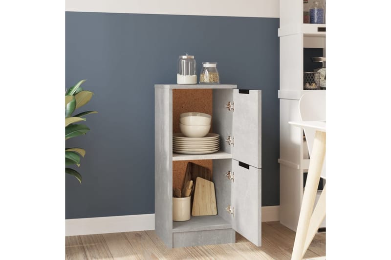 beBasic Senkki betoninharmaa 30x30x70 cm tekninen puu - Harmaa - Säilytys - Säilytyskalusteet - Lipasto
