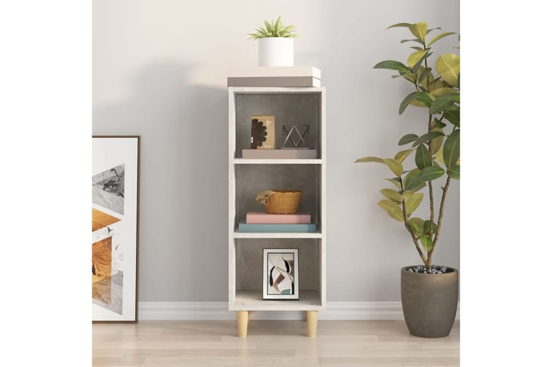 beBasic Senkki betoninharmaa 34,5x32,5x90 cm tekninen puu - Harmaa - Säilytys - Säilytyskalusteet - Senkki