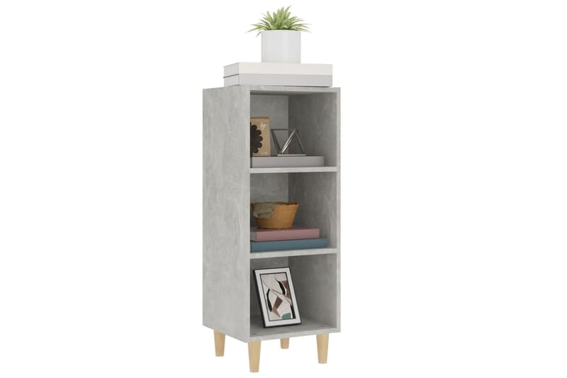 beBasic Senkki betoninharmaa 34,5x32,5x90 cm tekninen puu - Harmaa - Säilytys - Säilytyskalusteet - Senkki