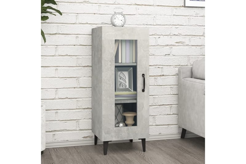 beBasic Senkki betoninharmaa 34,5x34x90 cm tekninen puu - Harmaa - Säilytys - Säilytyskalusteet - Lipasto