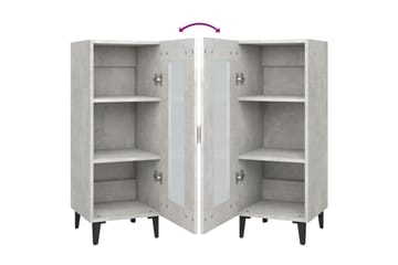 beBasic Senkki betoninharmaa 34,5x34x90 cm tekninen puu - Harmaa - Säilytys - Säilytyskalusteet - Lipasto