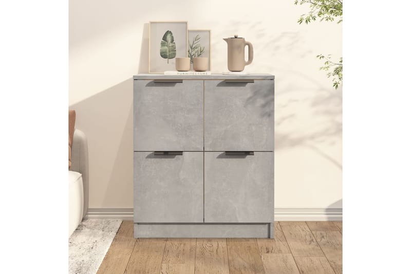 beBasic Senkki betoninharmaa 60x30x70 cm tekninen puu - Harmaa - Säilytys - Säilytyskalusteet - Lipasto
