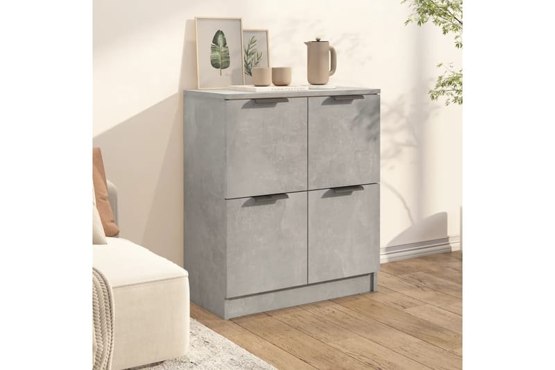 beBasic Senkki betoninharmaa 60x30x70 cm tekninen puu - Harmaa - Säilytys - Säilytyskalusteet - Lipasto