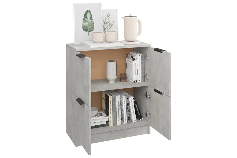 beBasic Senkki betoninharmaa 60x30x70 cm tekninen puu - Harmaa - Säilytys - Säilytyskalusteet - Lipasto