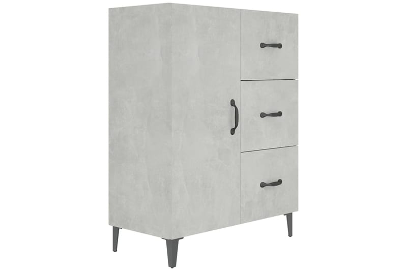 beBasic Senkki betoninharmaa 69,5x34x90 cm tekninen puu - Harmaa - Säilytys - Säilytyskalusteet - Lipasto