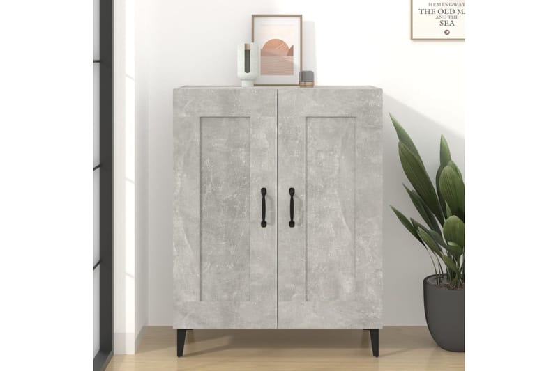beBasic Senkki betoninharmaa 69,5x34x90 cm tekninen puu - Harmaa - Säilytys - Säilytyskalusteet - Lipasto