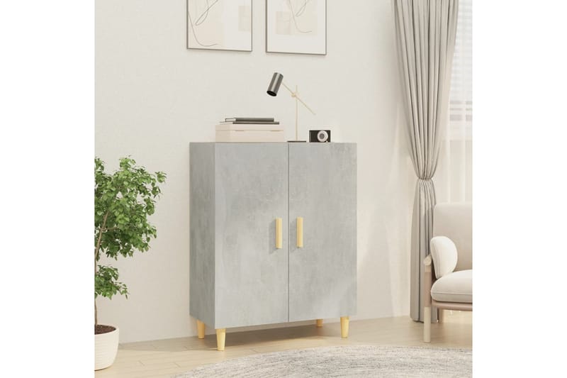 beBasic Senkki betoninharmaa 70x34x90 cm tekninen puu - Harmaa - Säilytys - Säilytyskalusteet - Lipasto