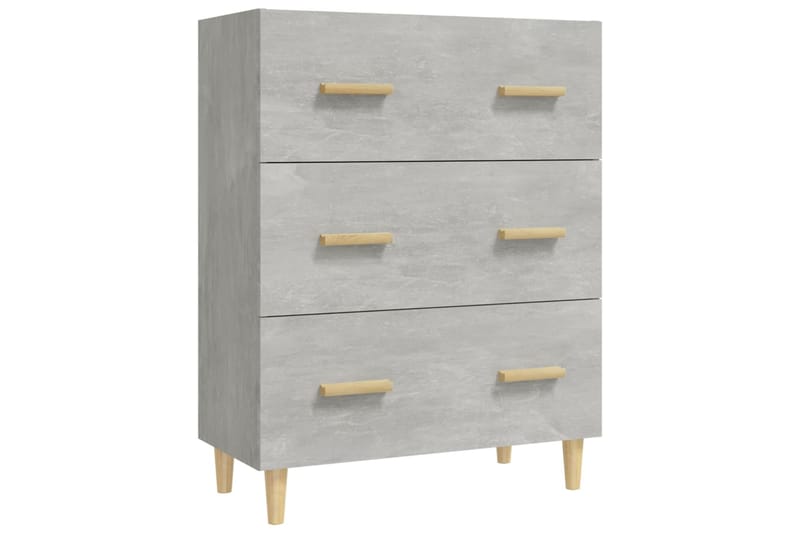 beBasic Senkki betoninharmaa 70x34x90 cm tekninen puu - Harmaa - Säilytys - Säilytyskalusteet - Senkki
