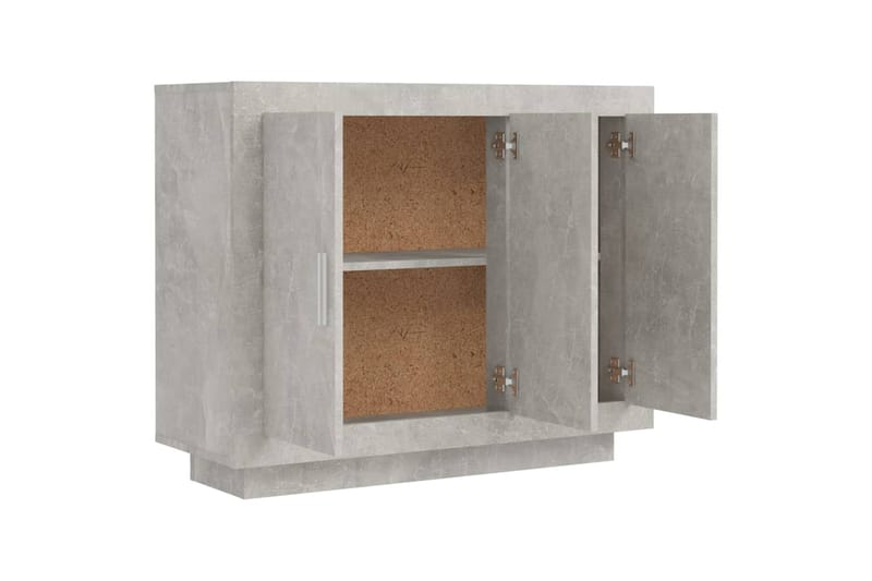 beBasic Senkki betoninharmaa 92x35x75 cm tekninen puu - Harmaa - Säilytys - Säilytyskalusteet - Senkki