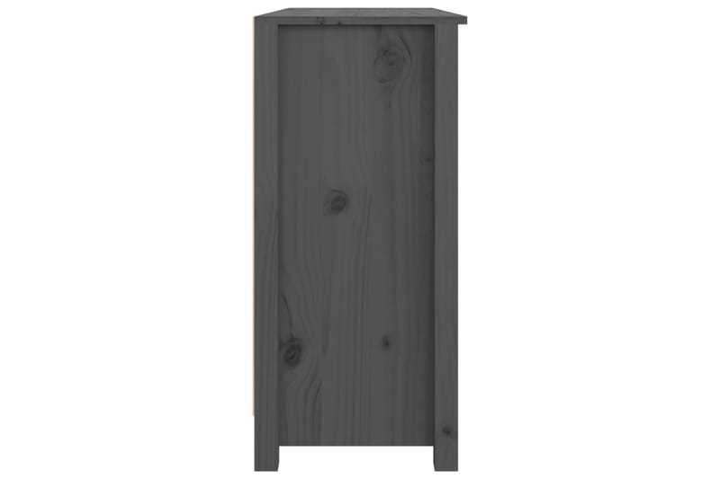 beBasic Senkki harmaa 100x35x74 cm täysi mänty - Harmaa - Säilytys - Säilytyskalusteet - Senkki