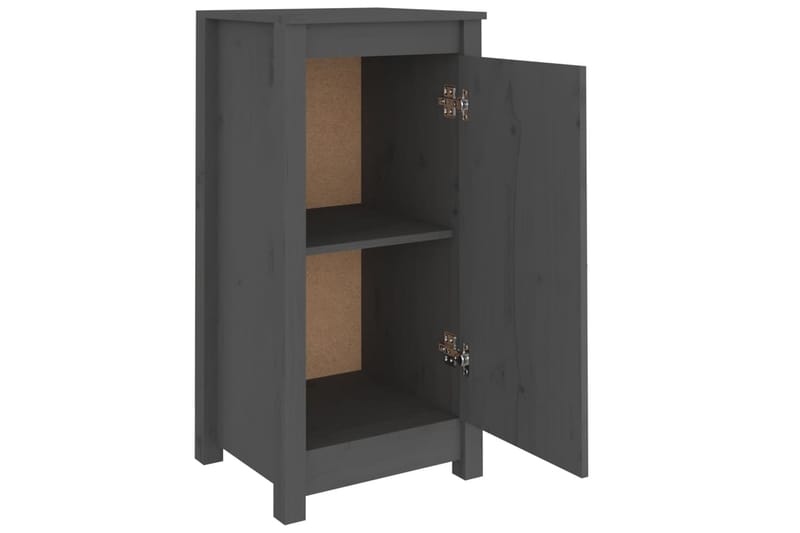 beBasic Senkki harmaa 40x35x80 cm täysi mänty - Harmaa - Säilytys - Säilytyskalusteet - Senkki