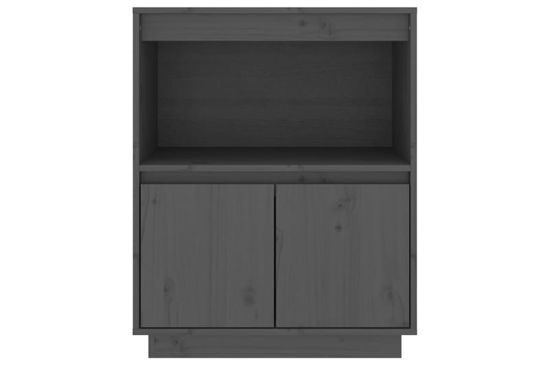 beBasic Senkki harmaa 60x34x75 cm täysi mänty - Harmaa - Säilytys - Säilytyskalusteet - Senkki