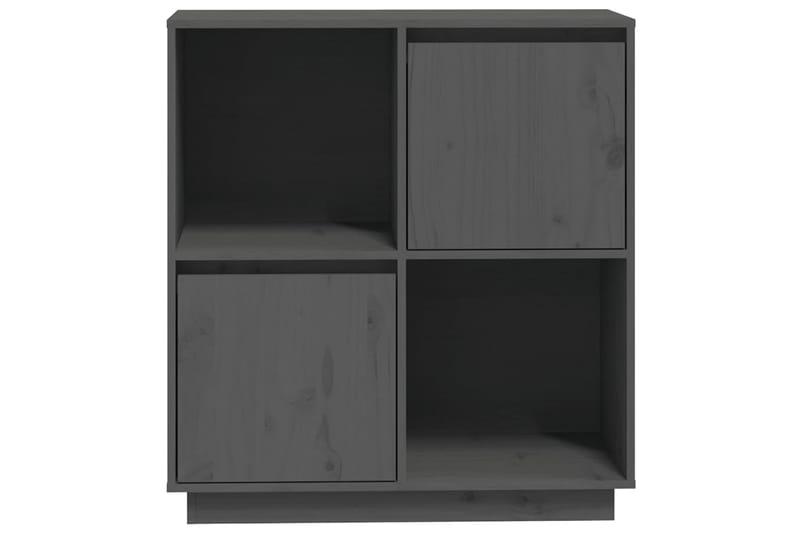 beBasic Senkki harmaa 74x35x80 cm täysi mänty - Harmaa - Säilytys - Säilytyskalusteet - Senkki