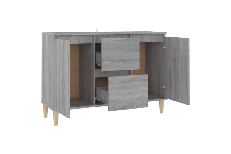 beBasic Senkki harmaa Sonoma 103,5x35x70 cm tekninen puu - Harmaa - Säilytys - Säilytyskalusteet - Senkki