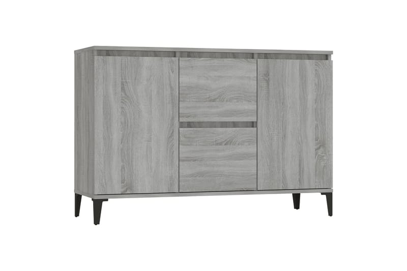 beBasic Senkki harmaa Sonoma 104x35x70 cm tekninen puu - Harmaa - Säilytys - Säilytyskalusteet - Senkki