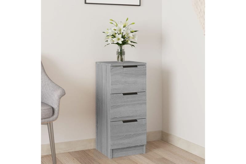 beBasic Senkki harmaa Sonoma 30x30x70 cm tekninen puu - Harmaa - Säilytys - Säilytyskalusteet - Senkki