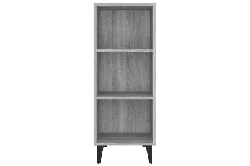 beBasic Senkki harmaa Sonoma 34,5x32,5x90 cm tekninen puu - Harmaa - Säilytys - Säilytyskalusteet - Senkki