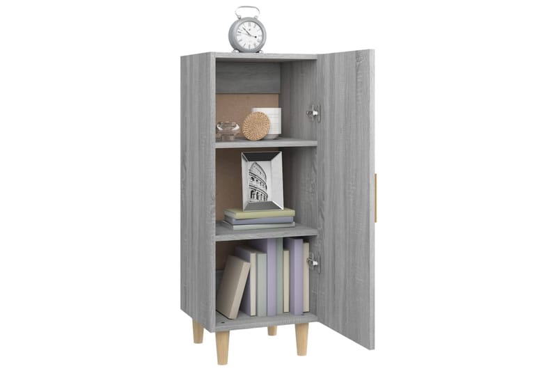 beBasic Senkki harmaa Sonoma 34,5x34x90 cm tekninen puu - Harmaa - Säilytys - Säilytyskalusteet - Senkki