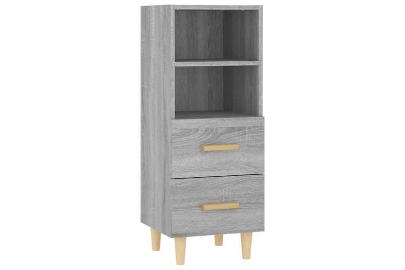 beBasic Senkki harmaa Sonoma 34,5x34x90 cm tekninen puu - Harmaa - Säilytys - Säilytyskalusteet - Senkki