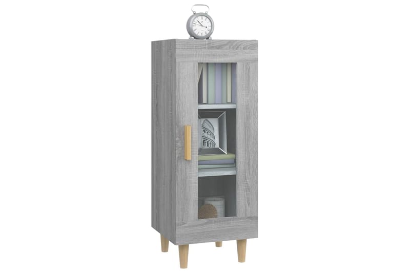 beBasic Senkki harmaa Sonoma 34,5x34x90 cm tekninen puu - Harmaa - Säilytys - Säilytyskalusteet - Senkki