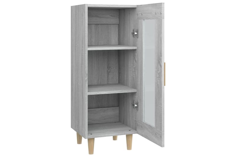 beBasic Senkki harmaa Sonoma 34,5x34x90 cm tekninen puu - Harmaa - Säilytys - Säilytyskalusteet - Senkki