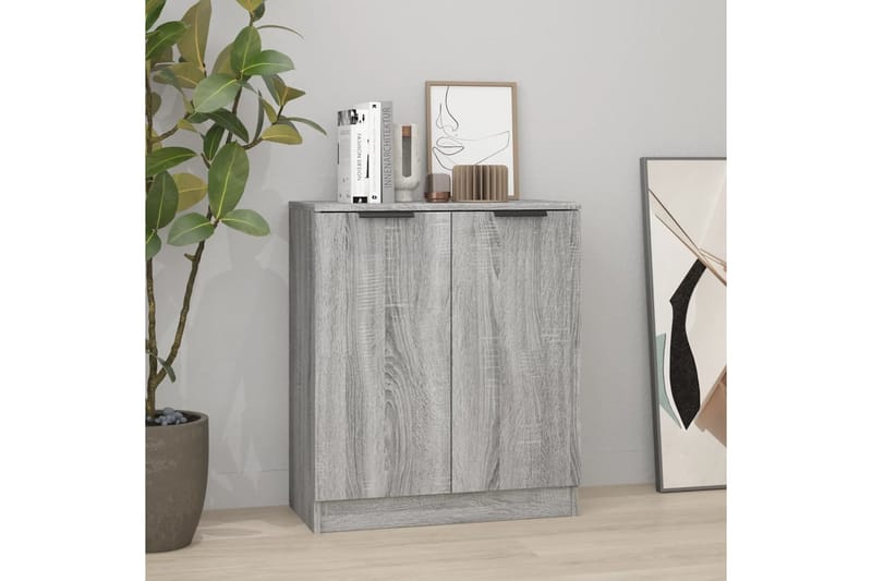 beBasic Senkki harmaa Sonoma 60x30x70 cm tekninen puu - Harmaa - Säilytys - Säilytyskalusteet - Lipasto