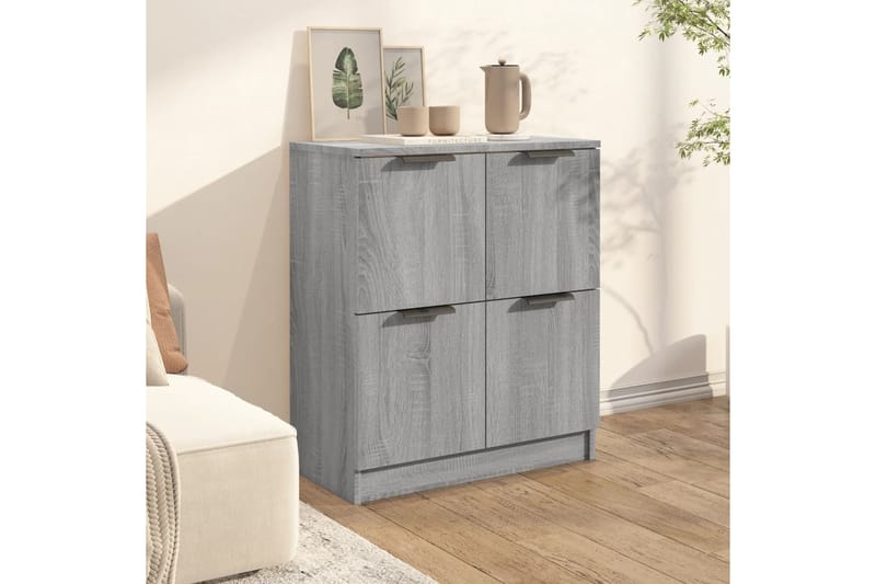 beBasic Senkki harmaa Sonoma 60x30x70 cm tekninen puu - Harmaa - Säilytys - Säilytyskalusteet - Lipasto