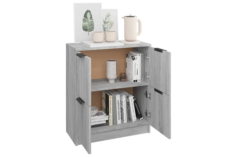 beBasic Senkki harmaa Sonoma 60x30x70 cm tekninen puu - Harmaa - Säilytys - Säilytyskalusteet - Lipasto